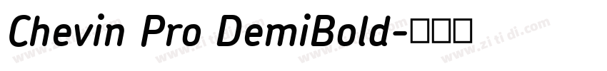 Chevin Pro DemiBold字体转换